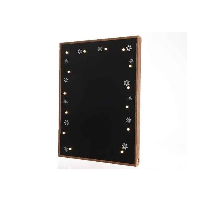 LAVAGNA LEGNO CON 14LED WARM W